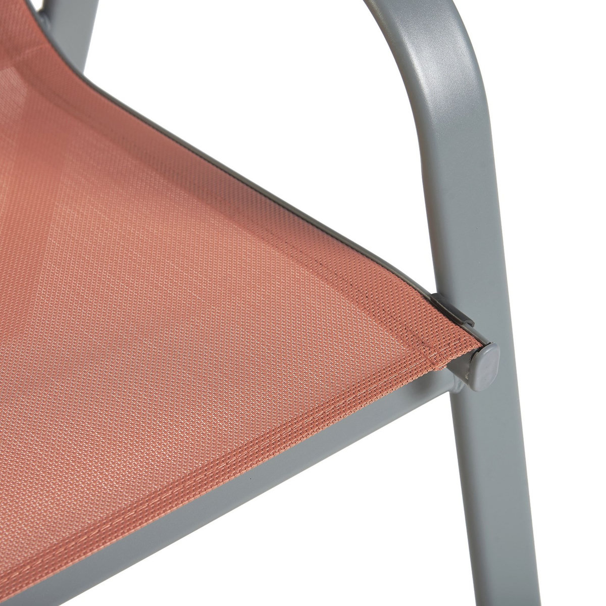 GARDENSTAR Fauteuil de jardin en acier terracotta