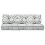 Voir la diapositive 2 : VIDAXL Coussin de canape palette Gris clair Tissu Patchwork