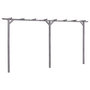 Voir la diapositive 1 : VIDAXL Pergola de jardin Gris 400x40x205 cm Bois de pin impregne