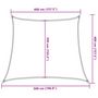 Voir la diapositive 6 : VIDAXL Voile d'ombrage 160 g/m^2 Creme 4/5x4 m PEHD