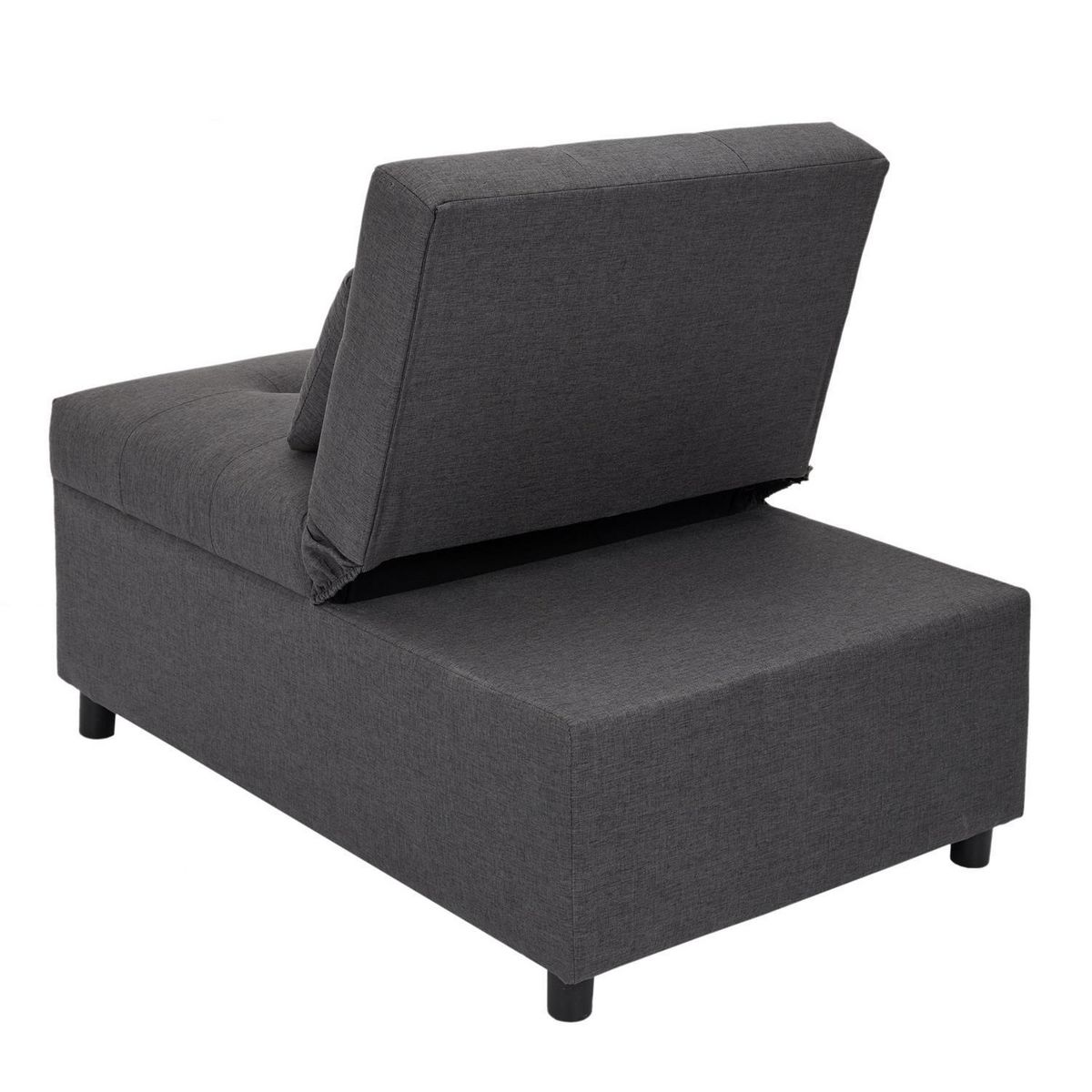 The Home Deco Factory Fauteuil convertible MALMO - Gris foncé