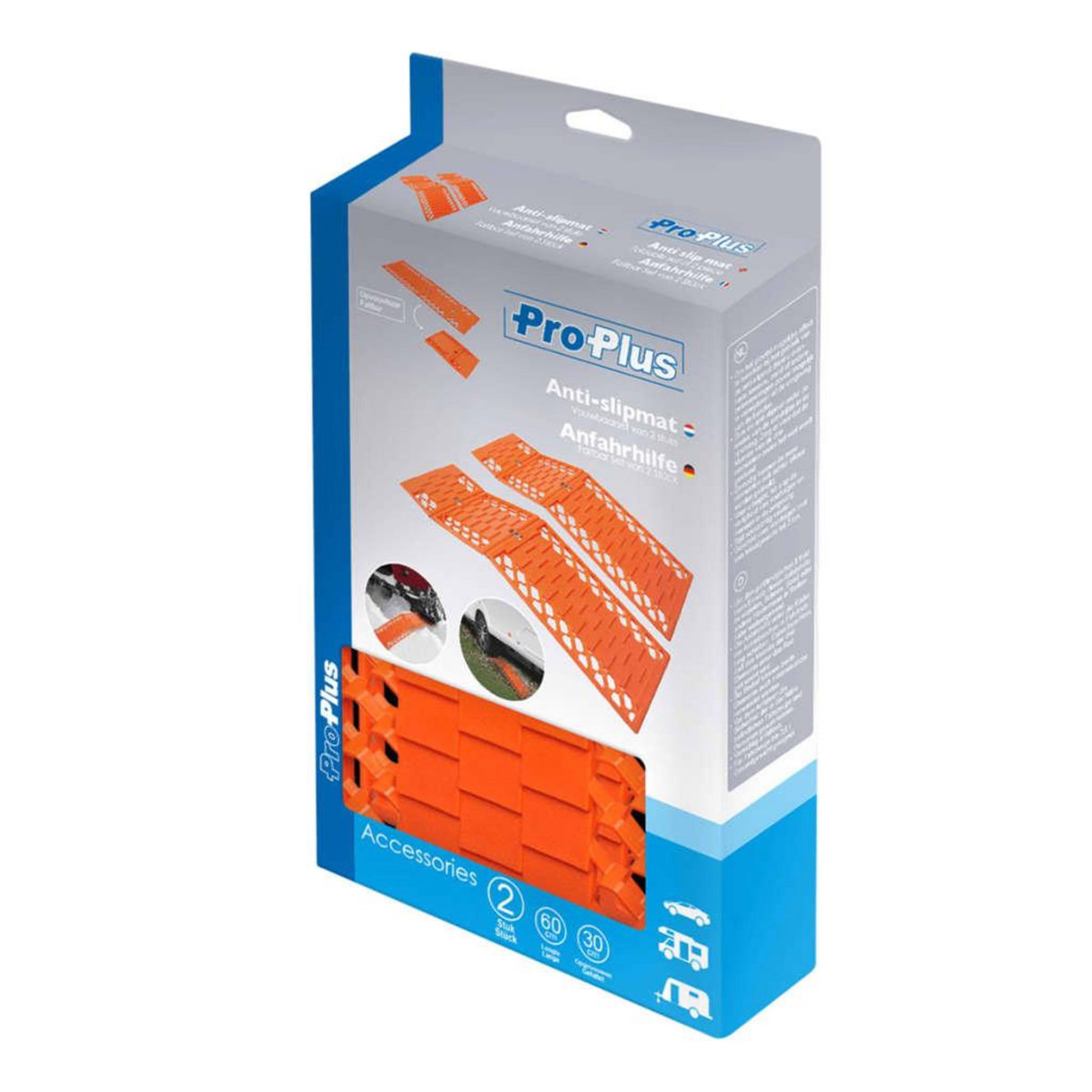 PROPLUS ProPlus Ensemble de 2 tapis de traction pliables 360835