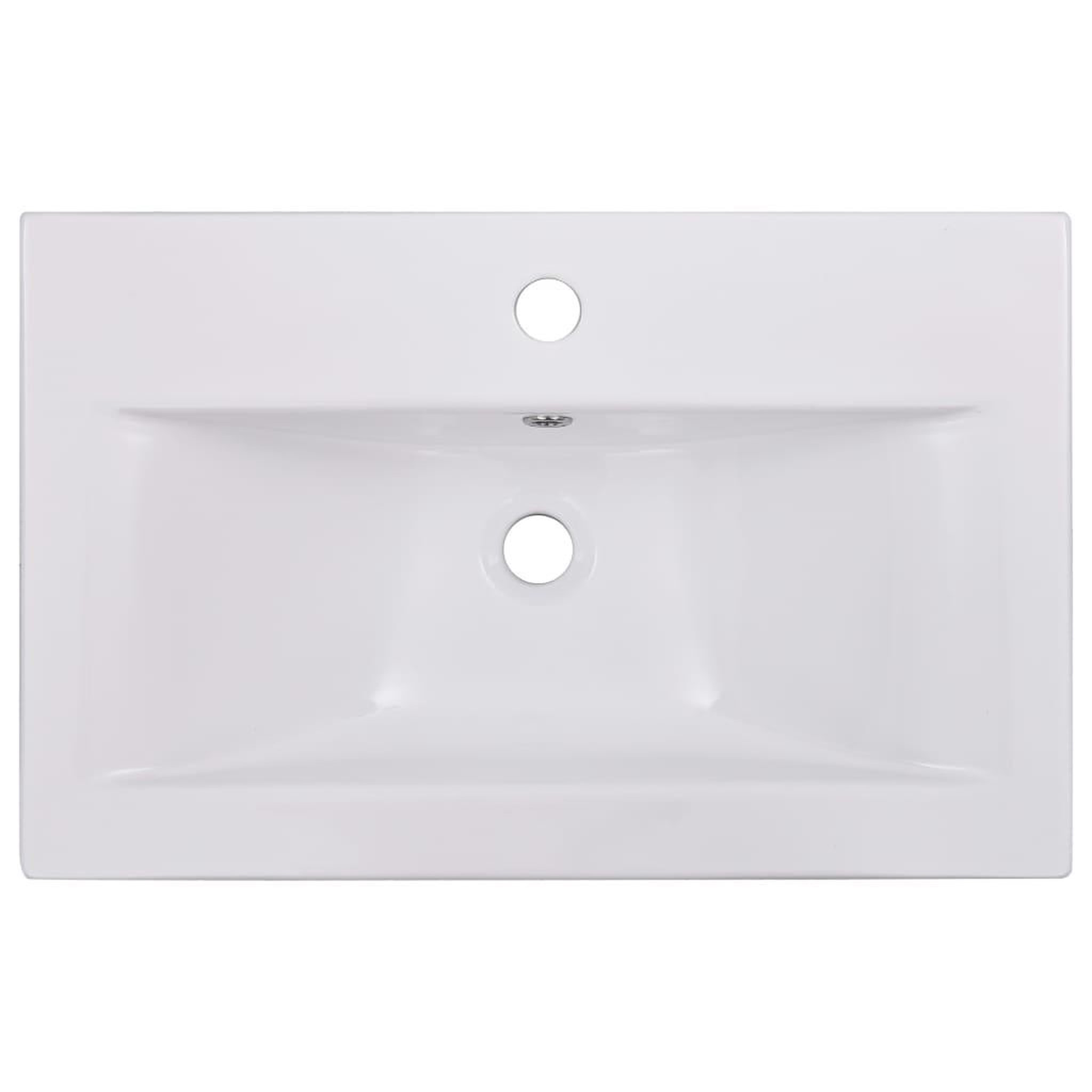 Voir la diapositive 4 : VIDAXL Lavabo encastre 61 x 39,5 x 18,5 cm Ceramique Blanc