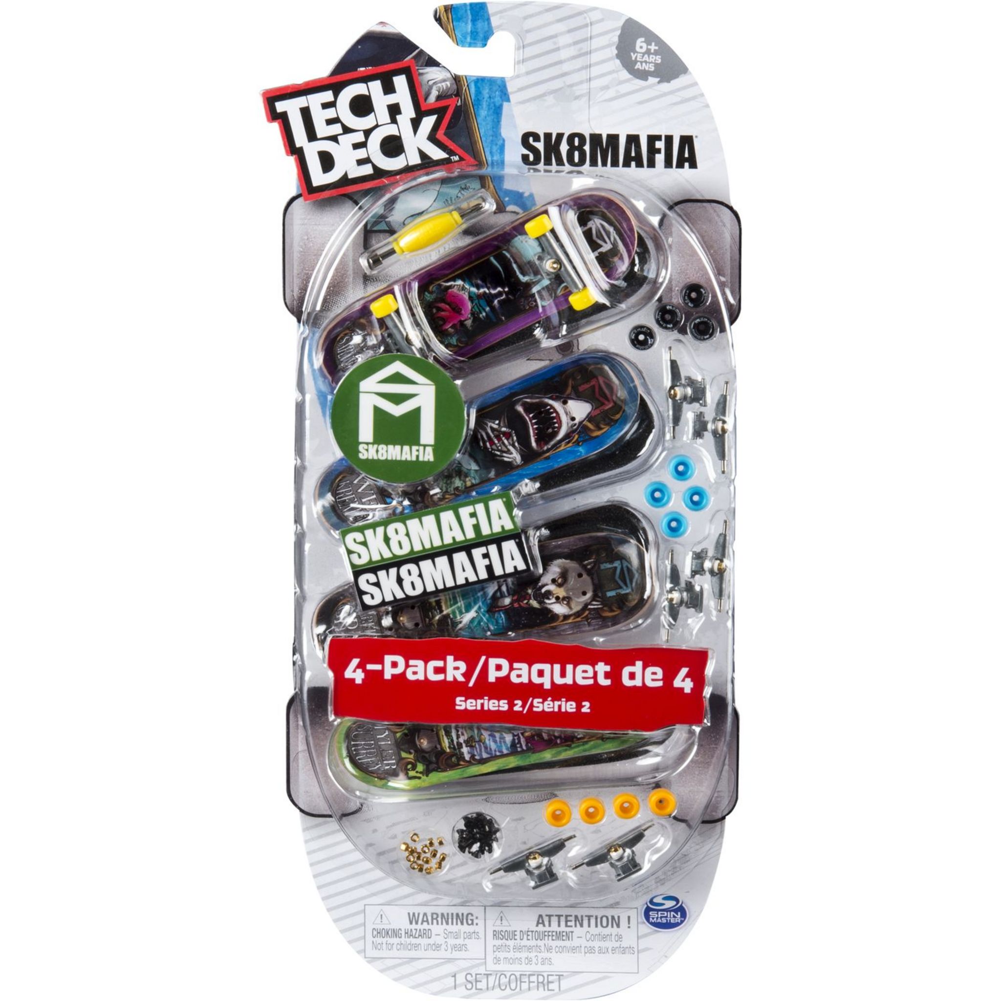 SPIN MASTER Pack de 4 Finger Skates Tech Deck