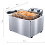 Voir la diapositive 4 : LITTLE BALANCE Friteuse semi-pro 5l 3000w inox - 8522