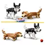 LEGO Creator 31137 - Adorables chiens,  Figurines de Teckel, Carlin, Caniche, Jouet de Construction
