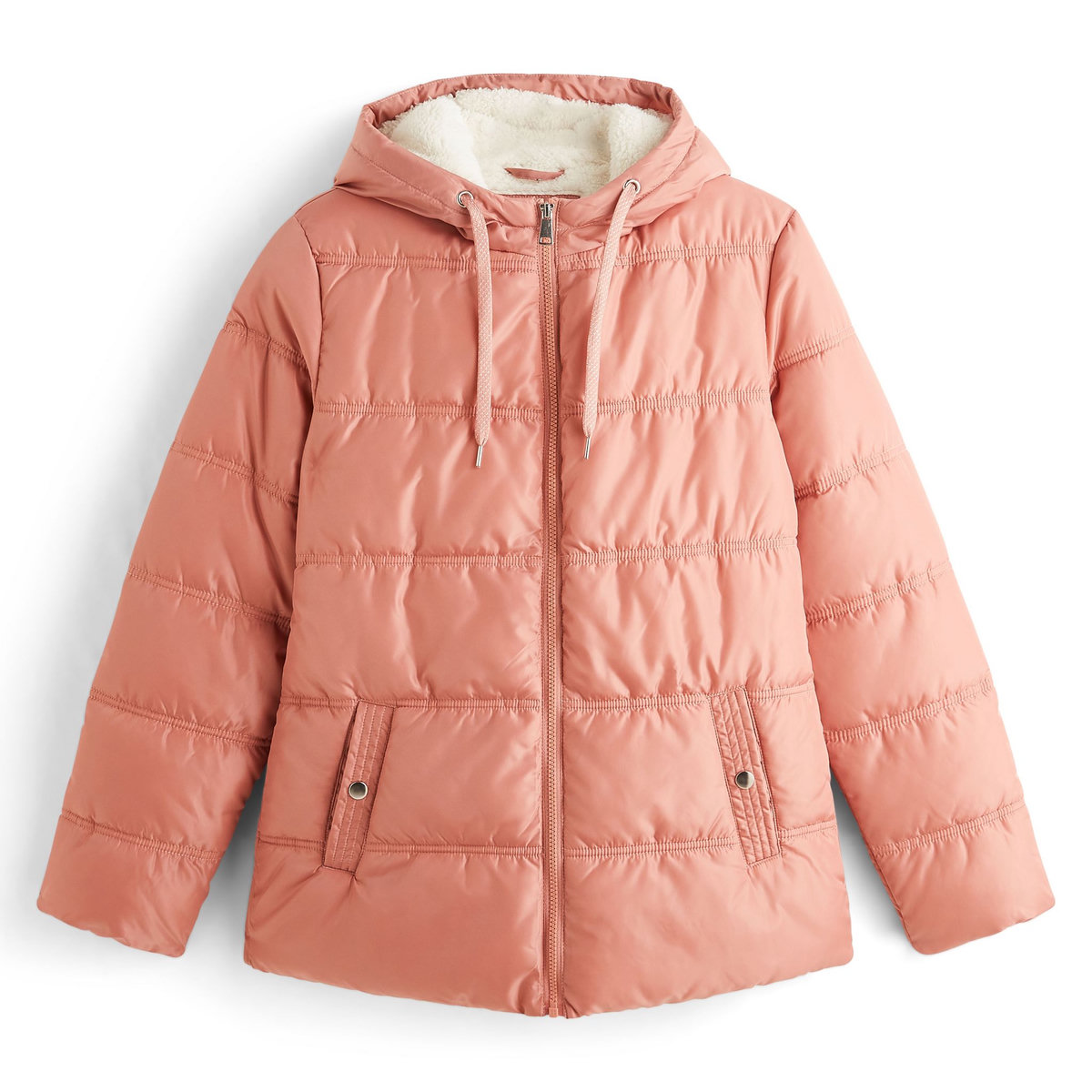 INEXTENSO Doudoune doublée sherpa rose femme