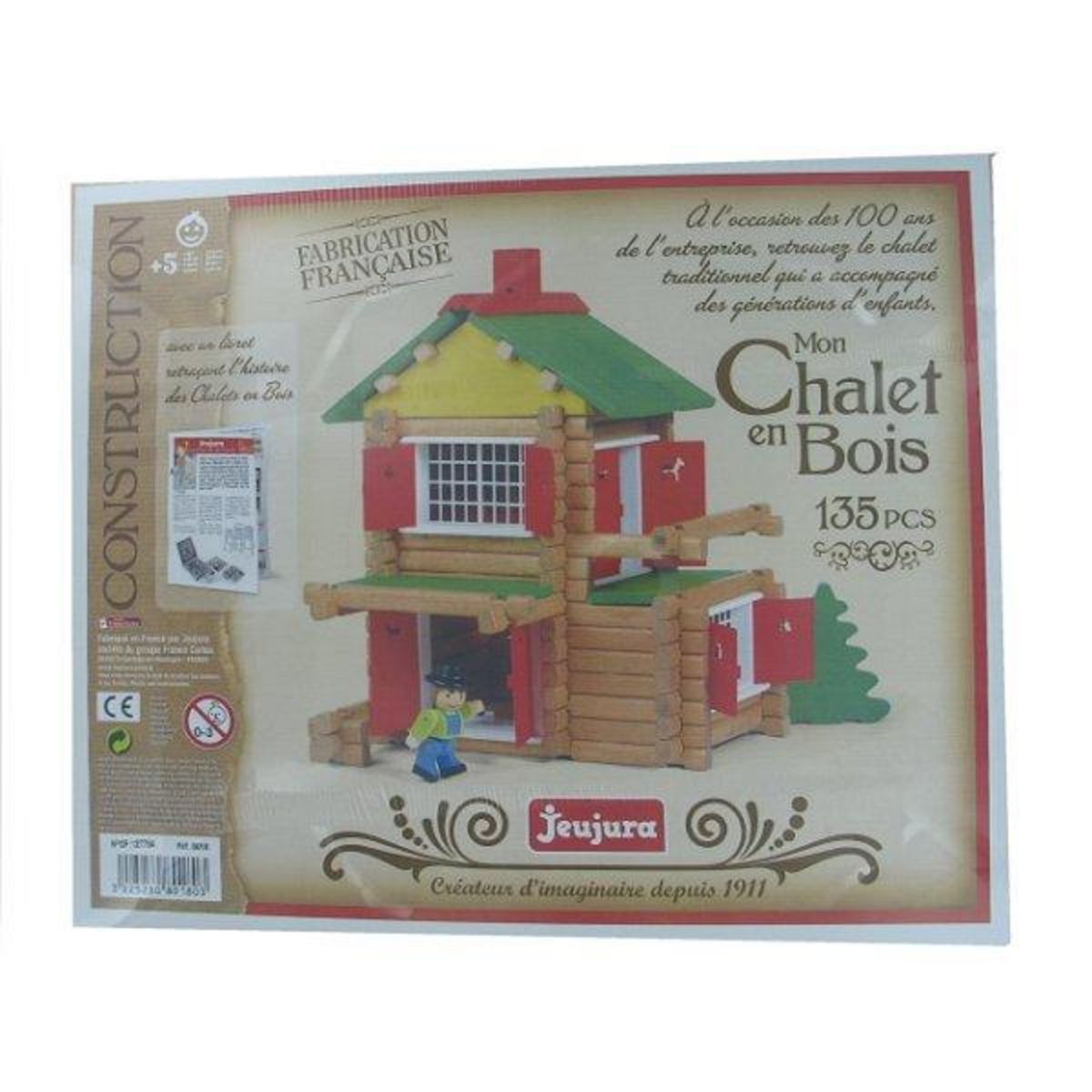 JeuJura Coffret collector 100 ans : Mon chalet en bois 135 pièces