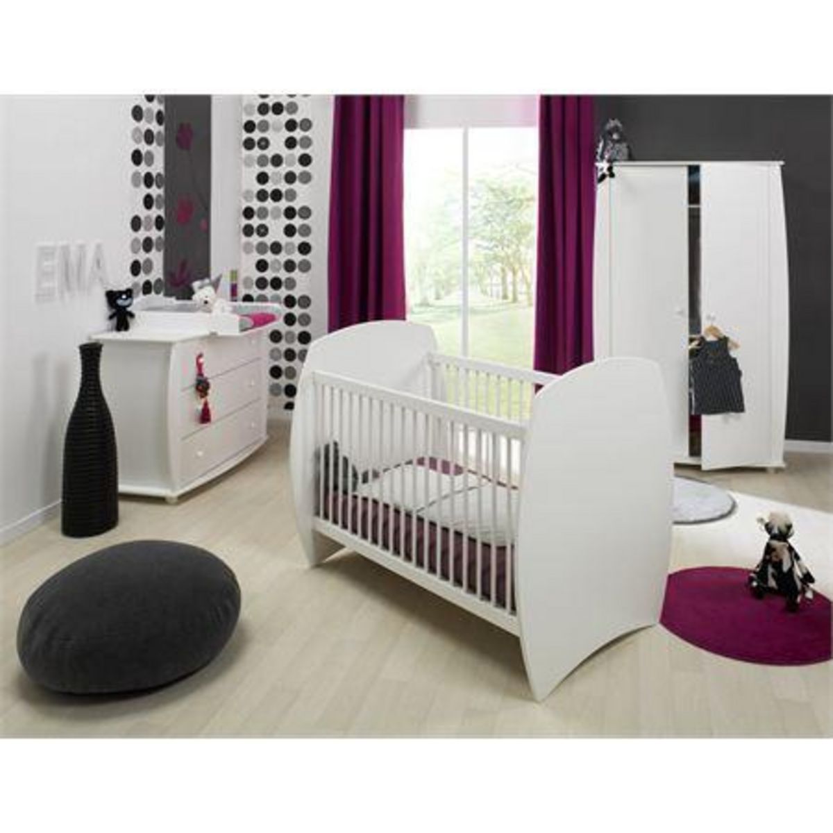 Armoire bébé WHITE 2 portes