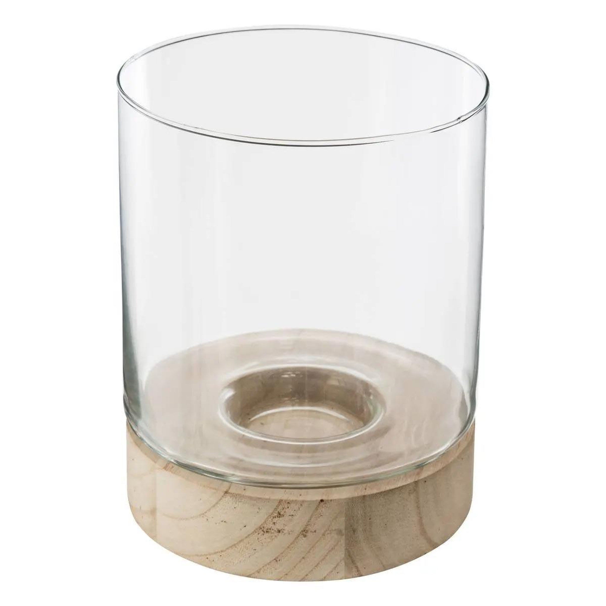 Voir la diapositive 3 : ATMOSPHERA Lot de 3 photophores en verre  eté  20cm transparent