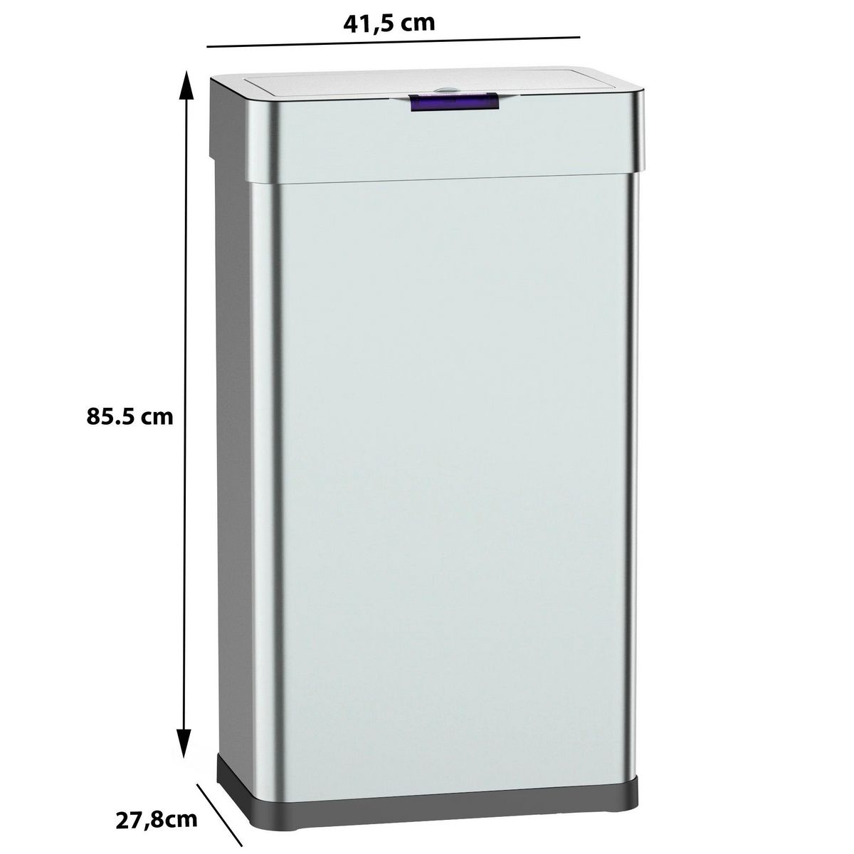 Kitchen move Poubelle automatique inox argent 90l - bat-m180