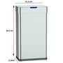 Voir la diapositive 5 : Kitchen move Poubelle automatique inox argent 90l - bat-m180