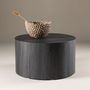 Voir la diapositive 2 : Paris Prix Table Basse Ronde  York  80cm Noir