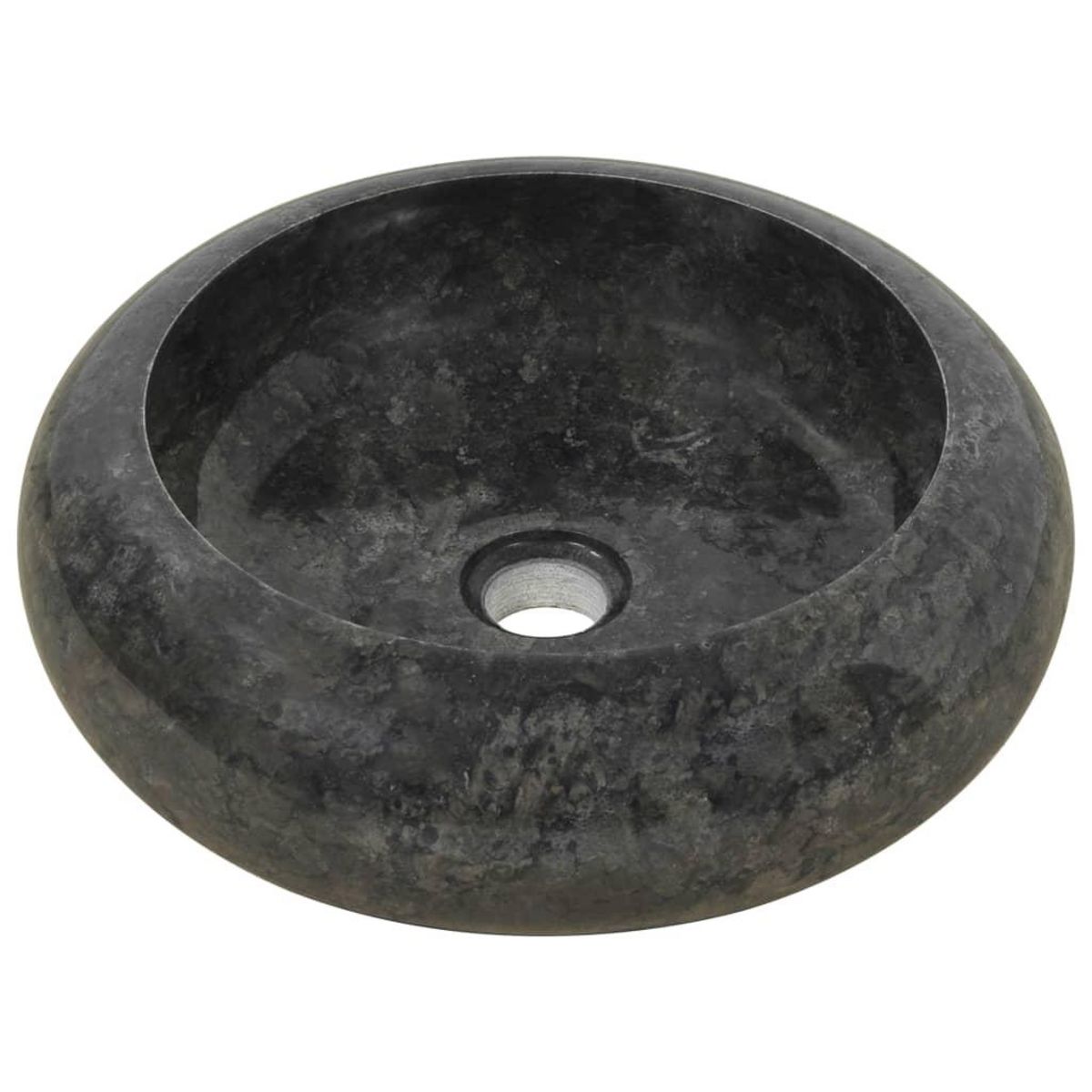 VIDAXL Lavabo 40 x 12 cm Marbre Noir