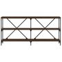 Voir la diapositive 4 : VIDAXL Table console chene marron 160x30x75cm bois d'ingenierie et fer