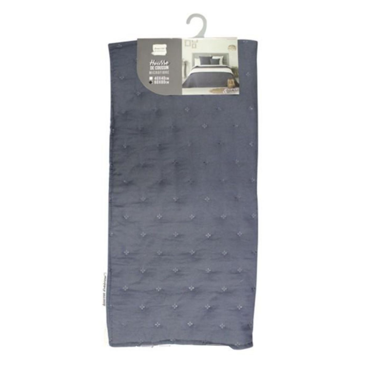 Paris Prix Housse de Coussin  Mellow  60x60cm Bleu & Blanc