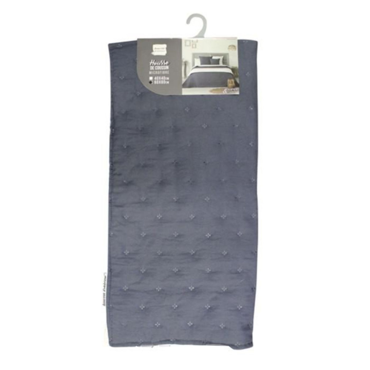 Paris Prix Housse de Coussin  Mellow  60x60cm Bleu & Blanc