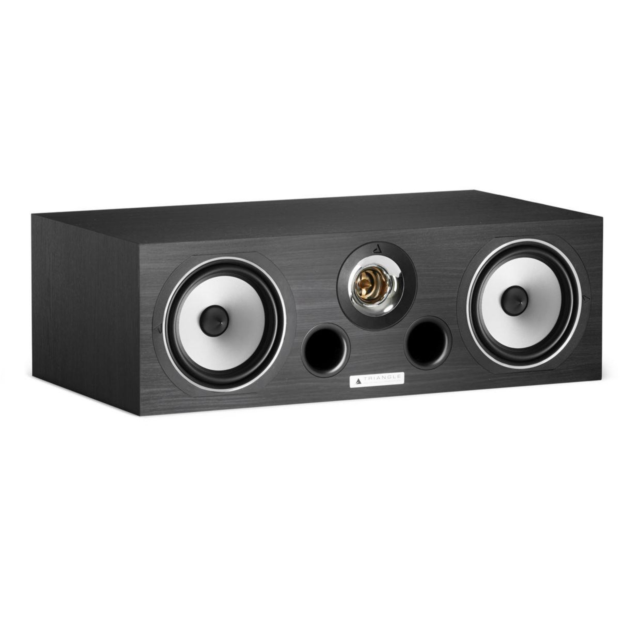 Voir la diapositive 1 : Triangle Enceinte centrale VOCE ESPRIT EZ BOIS NOIR