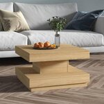 VIDAXL Table basse Marron clair 60x60x35 cm MDF