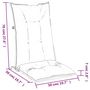 Voir la diapositive 6 : VIDAXL Coussins de chaise a dossier haut lot de 6 gris clair melange
