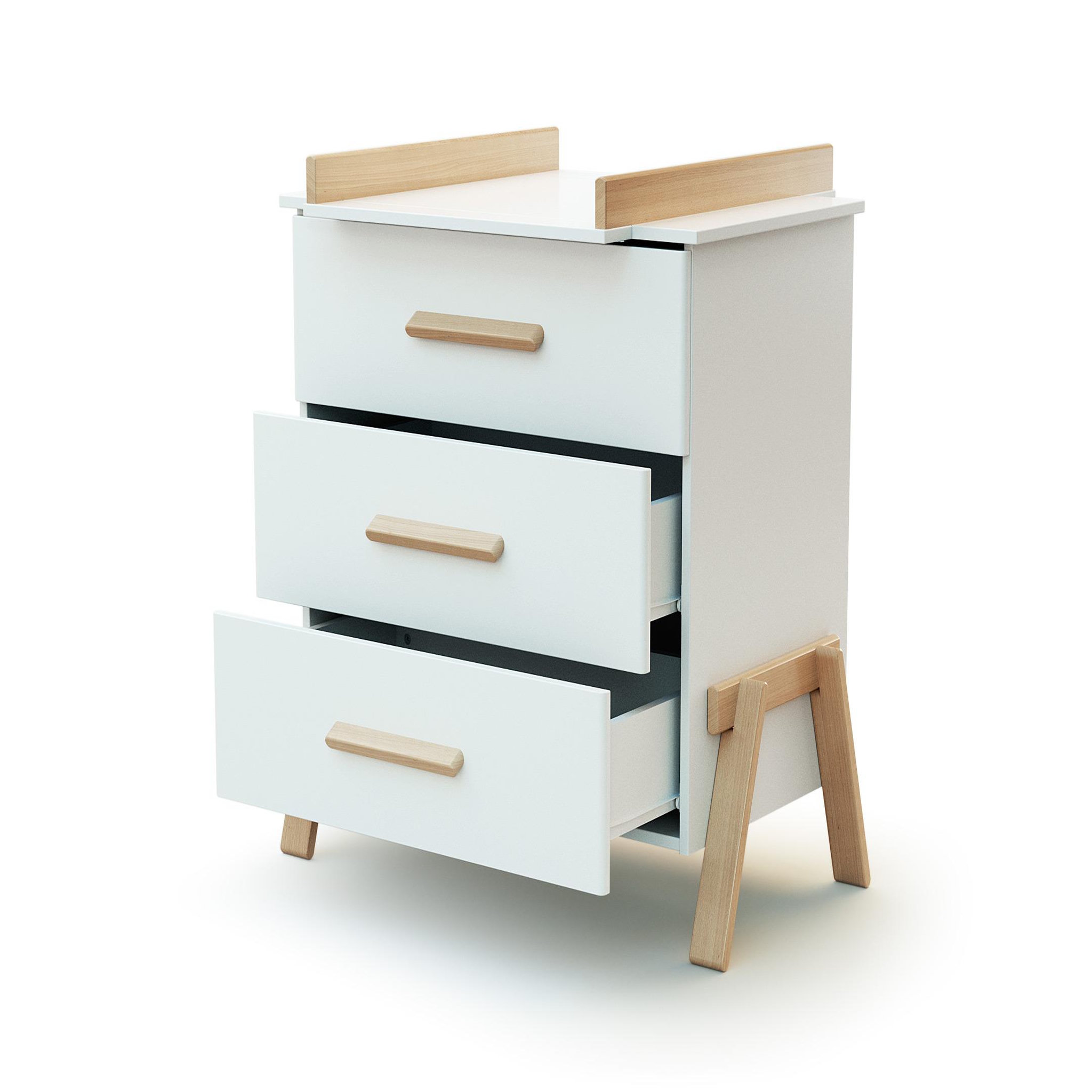 Voir la diapositive 4 : AT4 Commode à langer en bois canaille