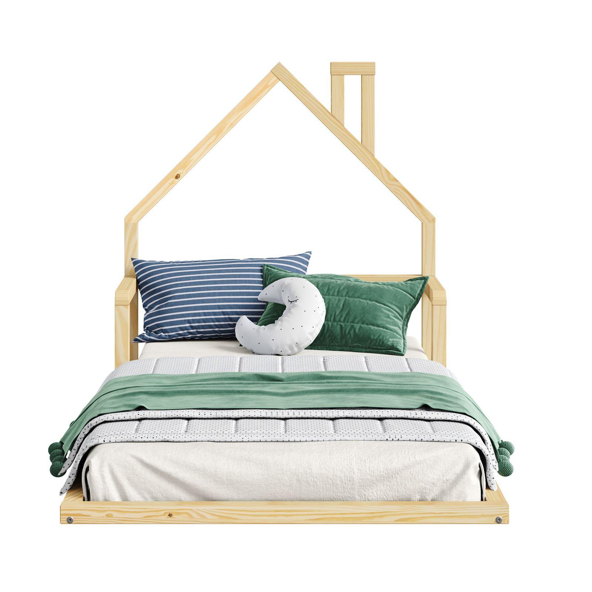 Voir la diapositive 4 : IDIMEX Lit enfant eloa type montessori, couchage 90x200 cm, en pin massif