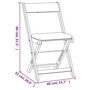Voir la diapositive 6 : VIDAXL Ensemble de bistro pliable 3 pcs avec coussins Acacia solide