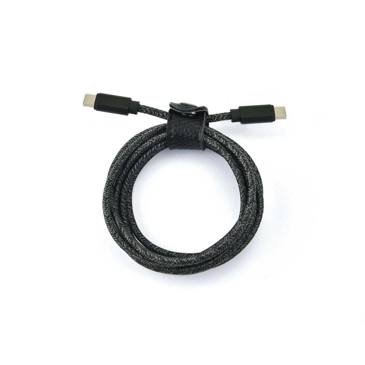 ADEQWAT Câble USB C vers USB-C 2M Noir