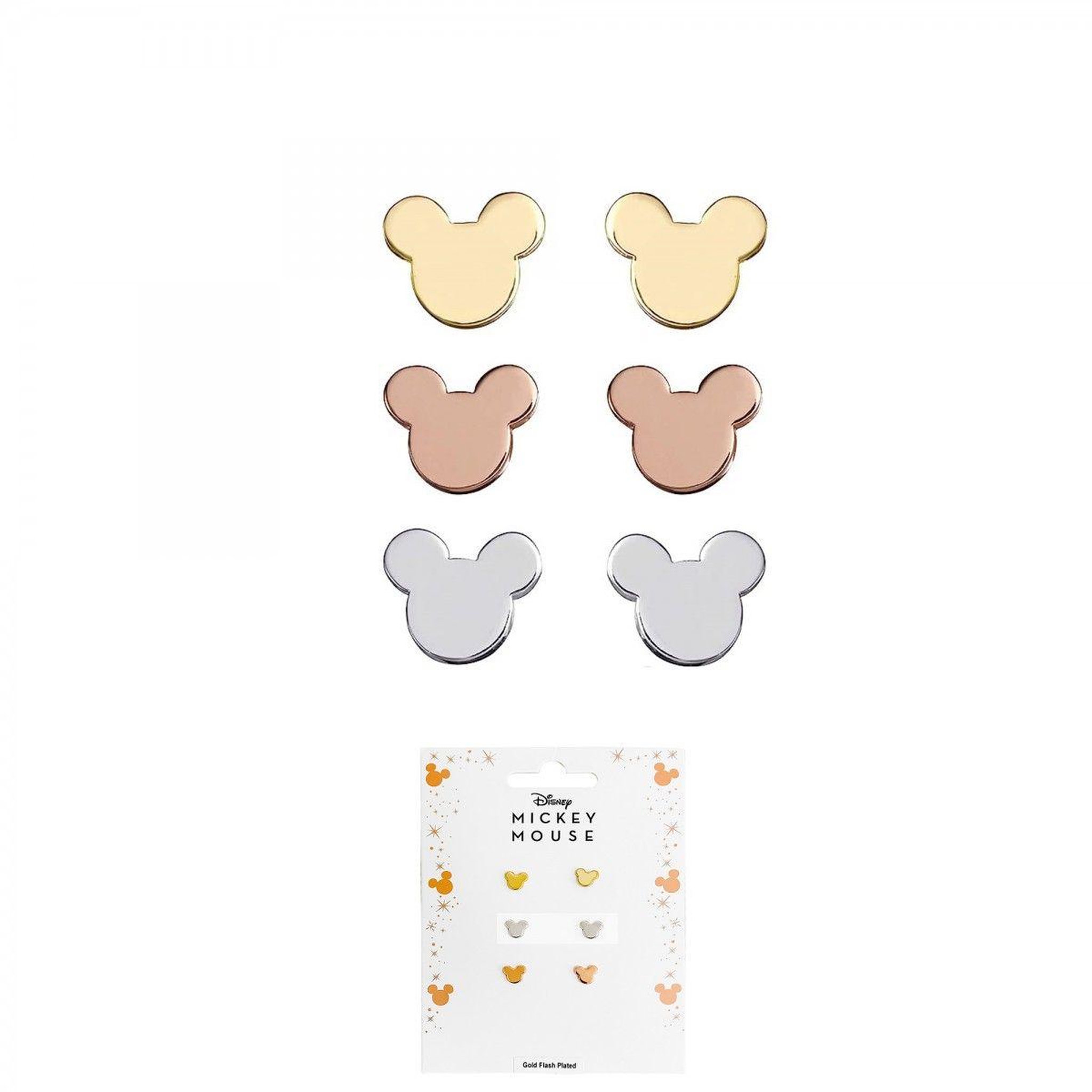 Voir la diapositive 1 : SC CRYSTAL Lot de 3 paires de boucles d'oreilles Disney - Mickey