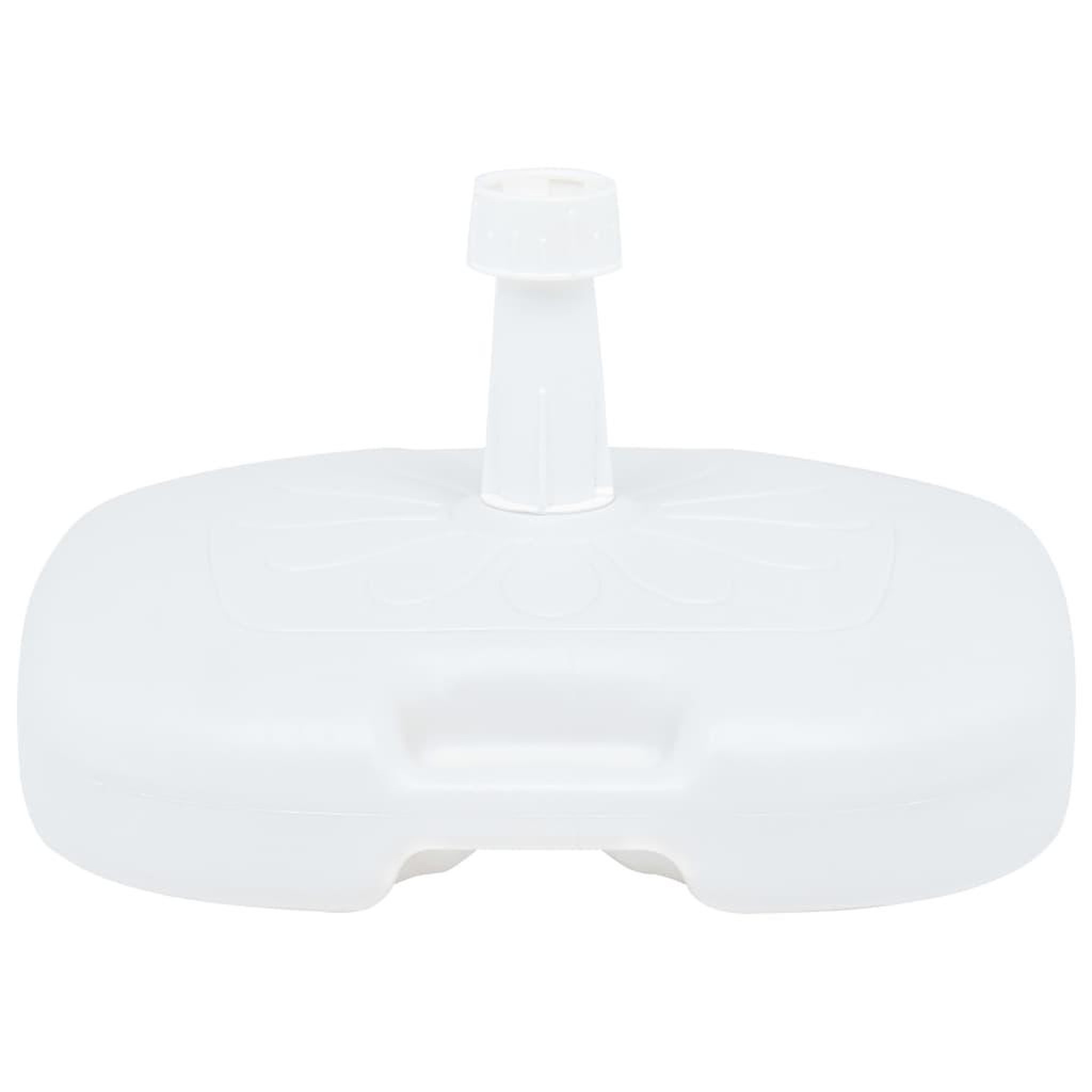 Voir la diapositive 2 : VIDAXL Socle de parasol rempli de sable/d'eau 16 l blanc plastique