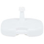 Voir la diapositive 2 : VIDAXL Socle de parasol rempli de sable/d'eau 16 L Blanc Plastique