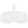 Voir la diapositive 2 : VIDAXL Socle de parasol rempli de sable/d'eau 16 L Blanc Plastique