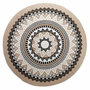 Voir la diapositive 1 : Paris Prix Tapis Rond Imprimé  Yaba  120cm Naturel