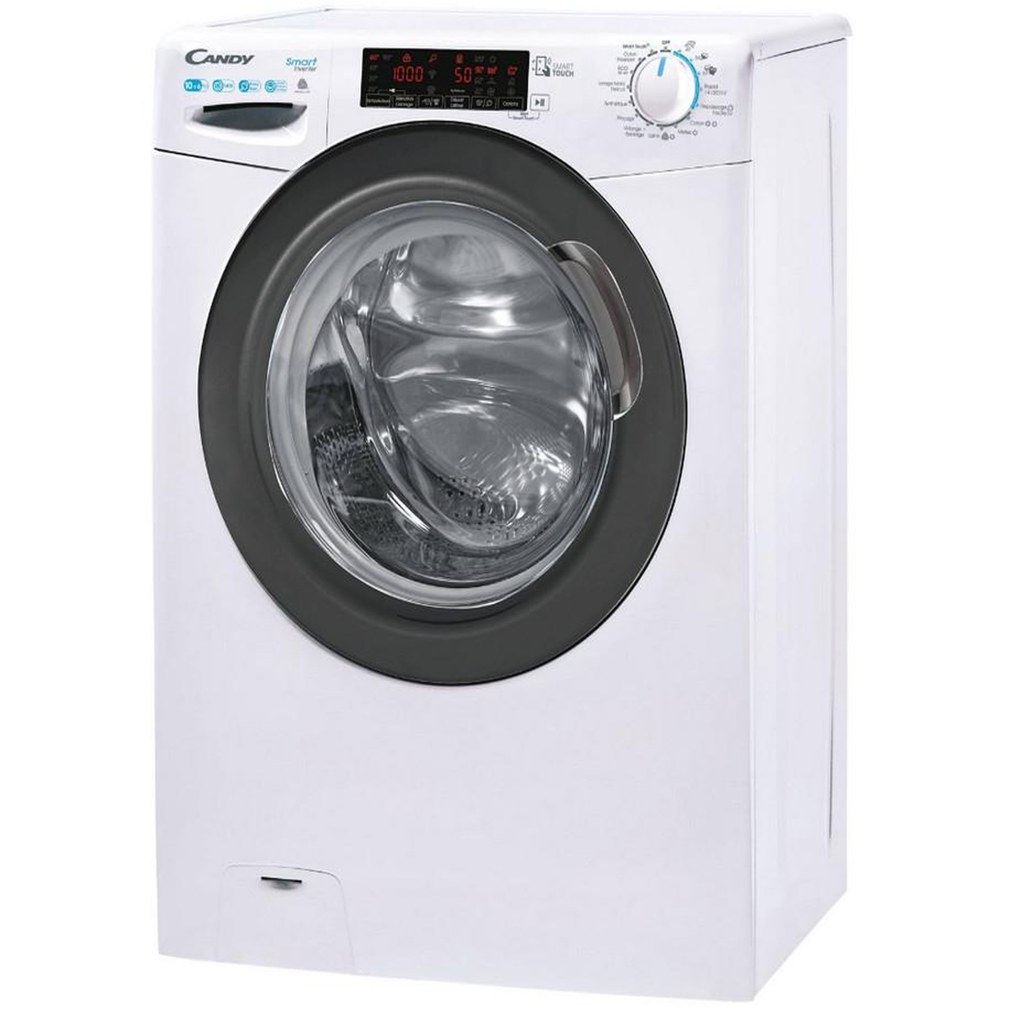 Voir la diapositive 3 : Candy Lave-linge séchant frontal 10/6kg 1400 tours/min - csws4106twmre-47