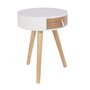 Voir la diapositive 2 : The Home Deco Factory Table de chevet scandinave Nora - Diam. 35 x H. 45 cm
