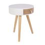 Voir la diapositive 2 : The Home Deco Factory Table de chevet scandinave Nora - Diam. 35 x H. 45 cm