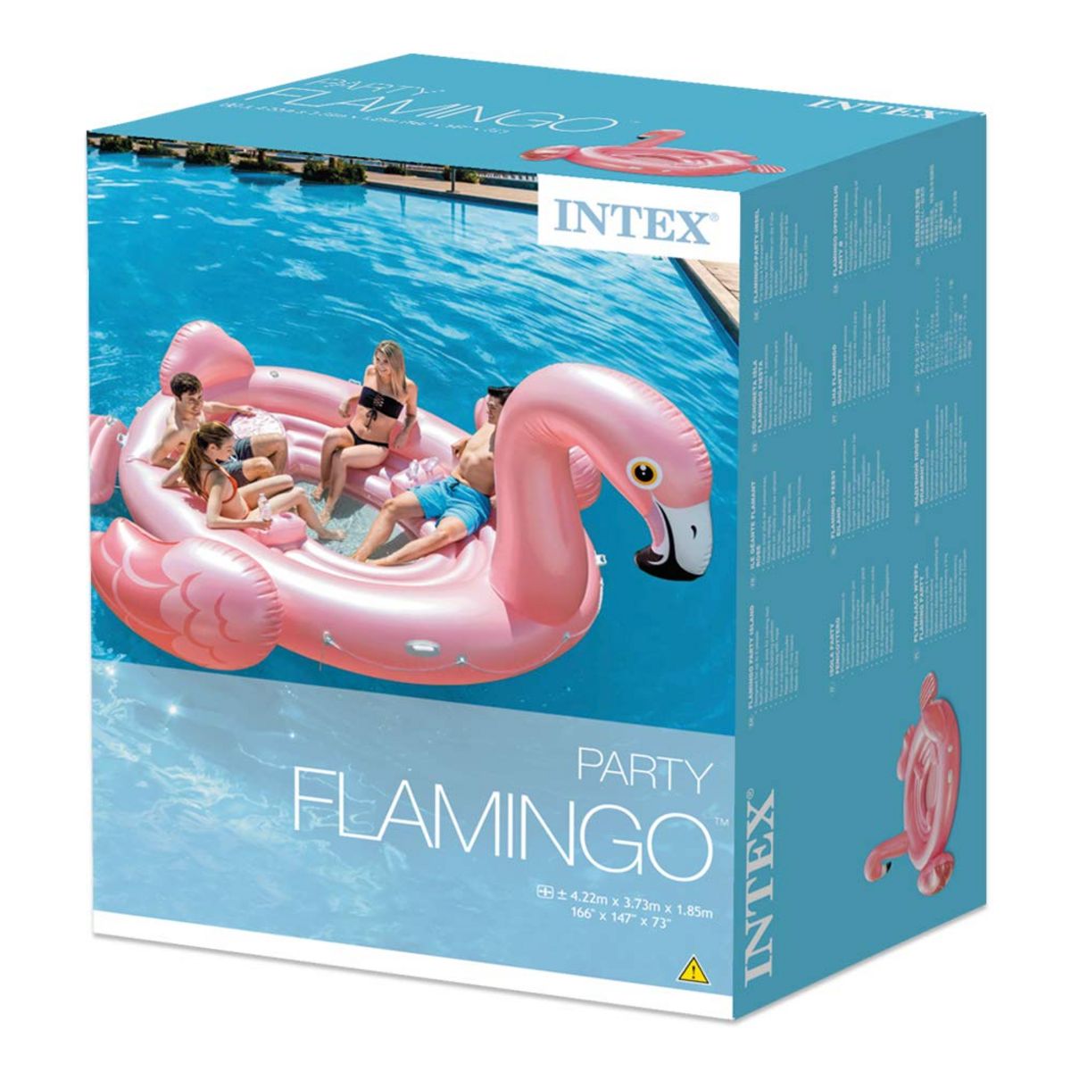 Intex Bouée gonflable géante baignade - forme flamant rose