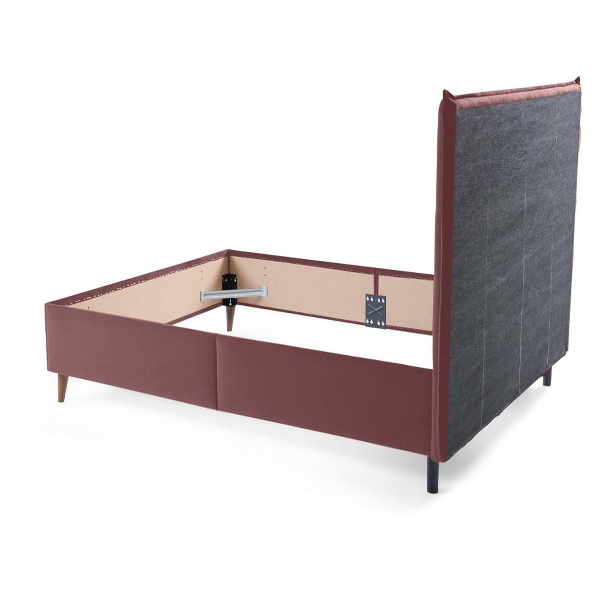 Voir la diapositive 6 : BEST MOBILIER Dali - cadre de lit - 160x200 - en velours