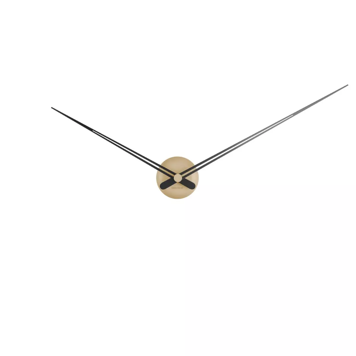 Karlsson Horloge murale design minimaliste Little Big time Sharp - Diam. 90 cm - Beige