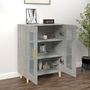 Voir la diapositive 3 : VIDAXL Buffet gris beton 69,5x34x90 cm bois d'ingenierie