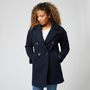 Voir la diapositive 1 : IN EXTENSO Manteau long bleu femme