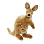 Hansa Peluche Wallaby avec bebe 38cmH