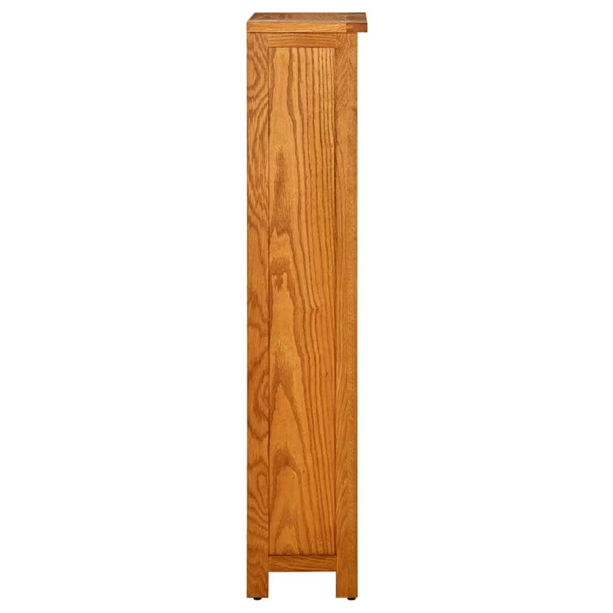 Voir la diapositive 3 : VIDAXL Bibliotheque a 4 niveaux 45x22x110 cm Bois de chene massif