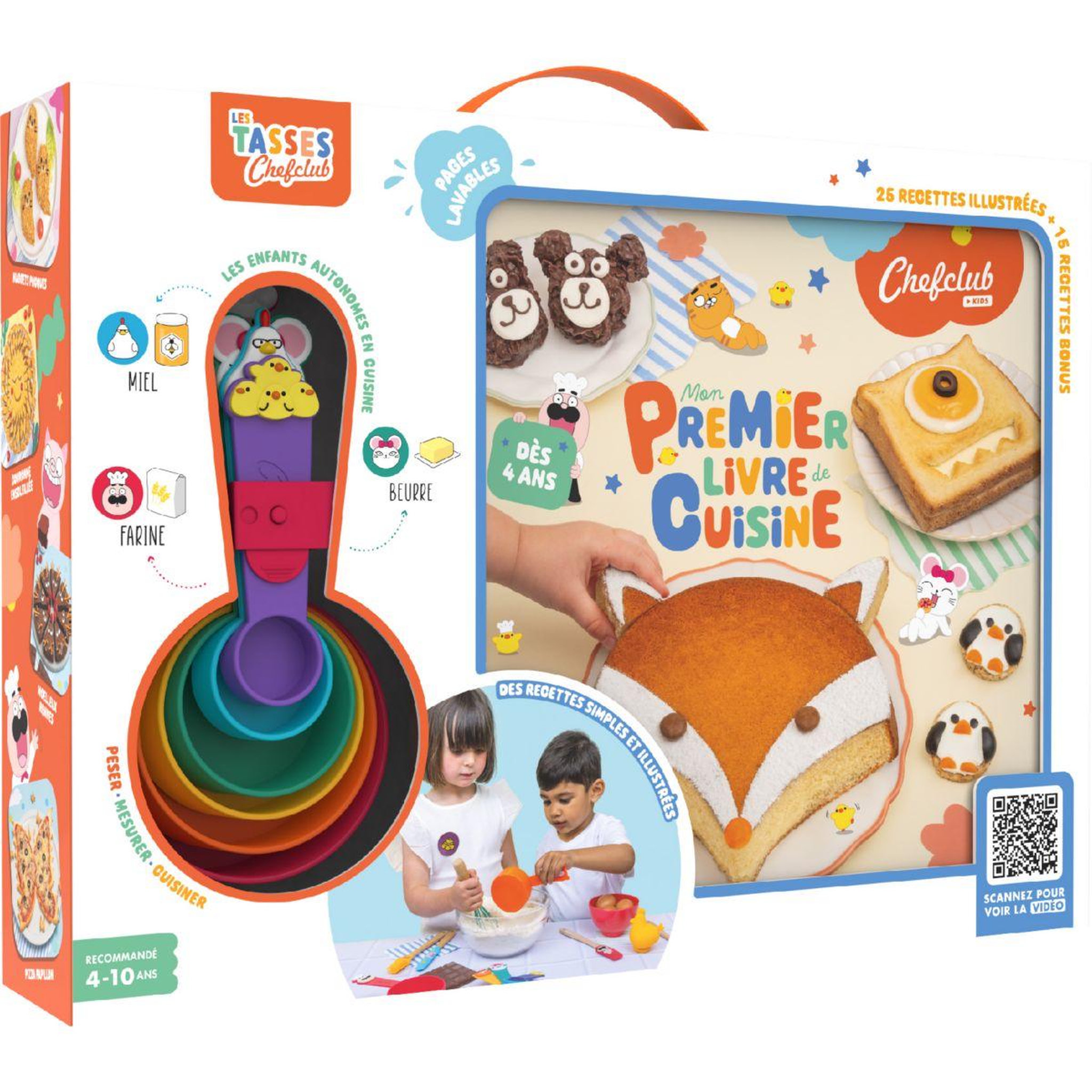 Voir la diapositive 2 : CHEFCLUB Coffret cuisine kids - mon premier livre de cuisine