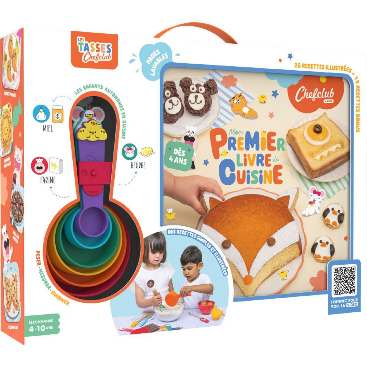 CHEFCLUB Coffret cuisine Kids - Mon premier livre de cuisine