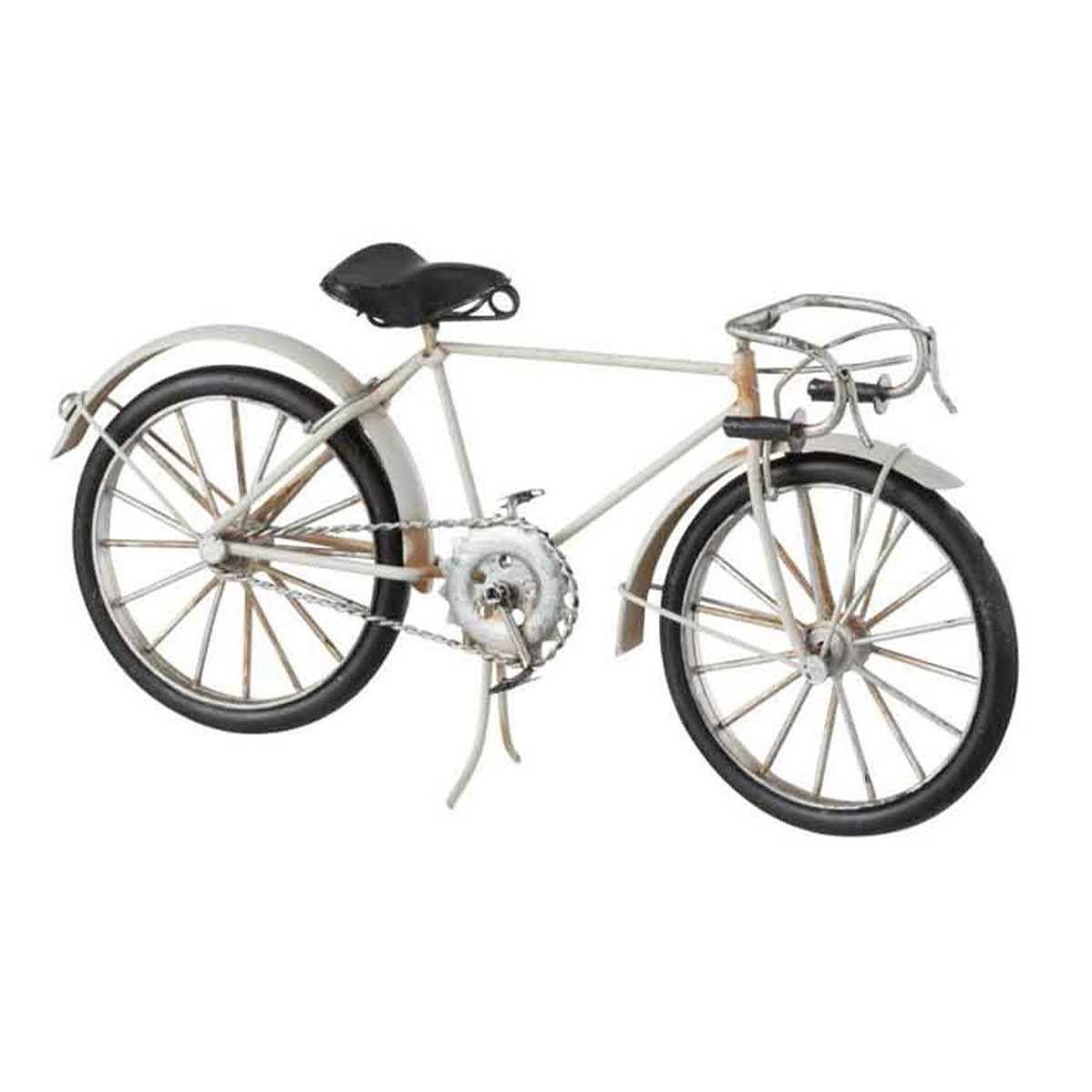 J-LINE Vélo déco à poser  course  28cm gris