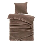 Paris Prix Parure de Lit 2 Pièces  Valerina  140x200cm Marron