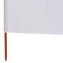Voir la diapositive 5 : VIDAXL Paravent 6 panneaux Tissu 800 x 160 cm Blanc sable