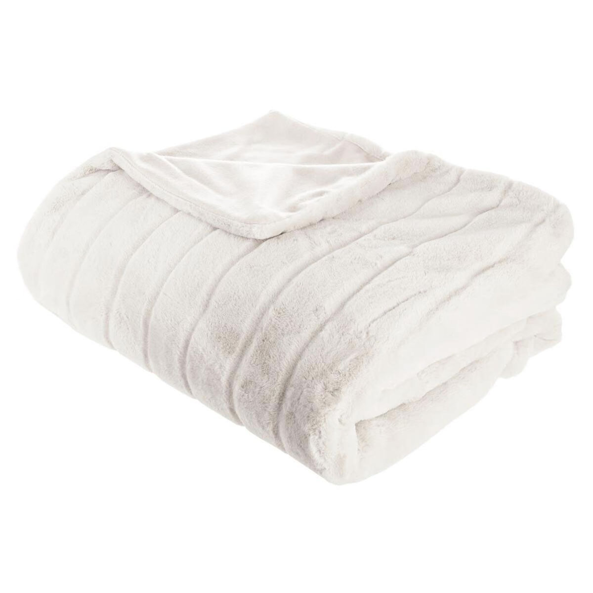ATMOSPHERA Plaid Fourrure  Manoir  180x230cm Blanc