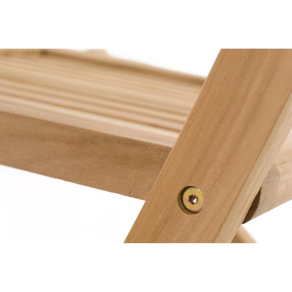 CONCEPT USINE Table de jardin ovale et 6 chaises en teck KAJANG